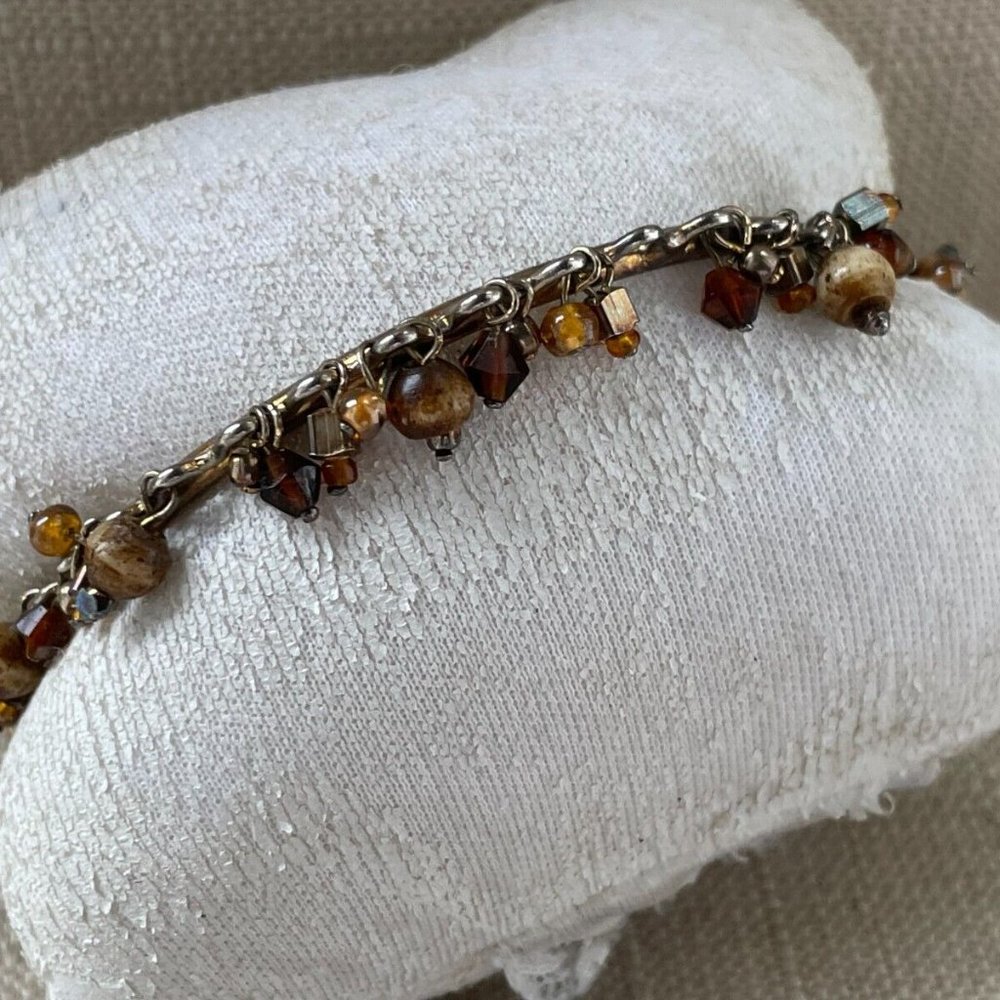 Women Bracelet Silver Tone Beads Fashion Jewelry Wrist Band Unbranded - Picture 2 of 10